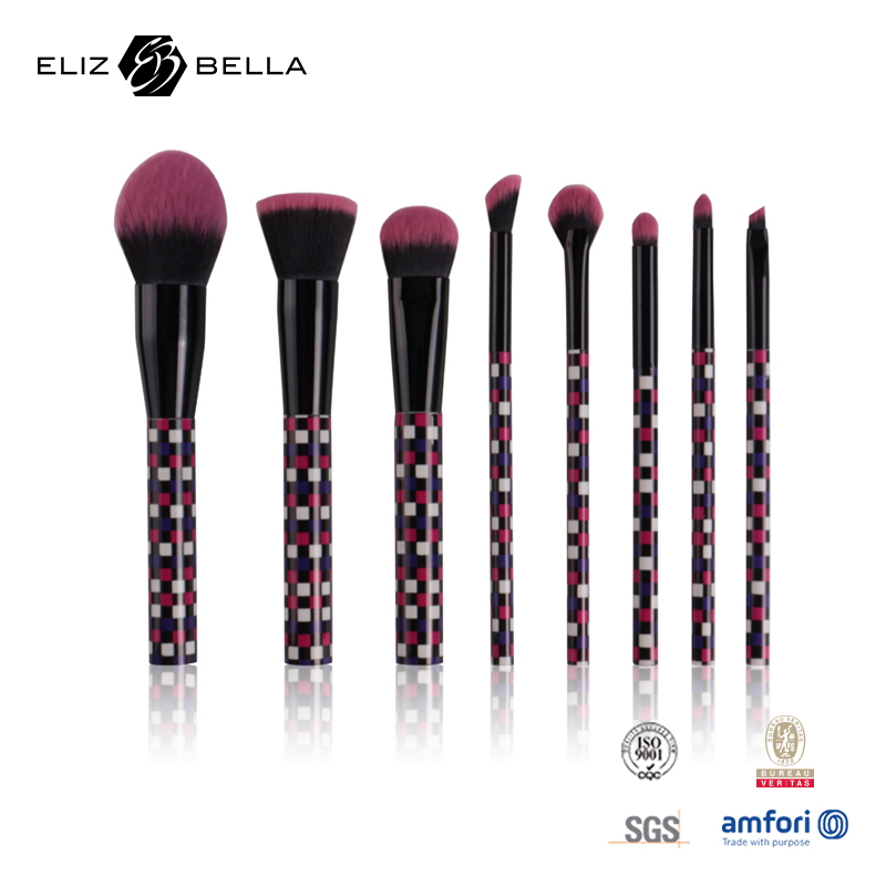Premium Synthetic Bristles Brushes ,Aluminium Ferrule And Plastic Handles,Custom Finish