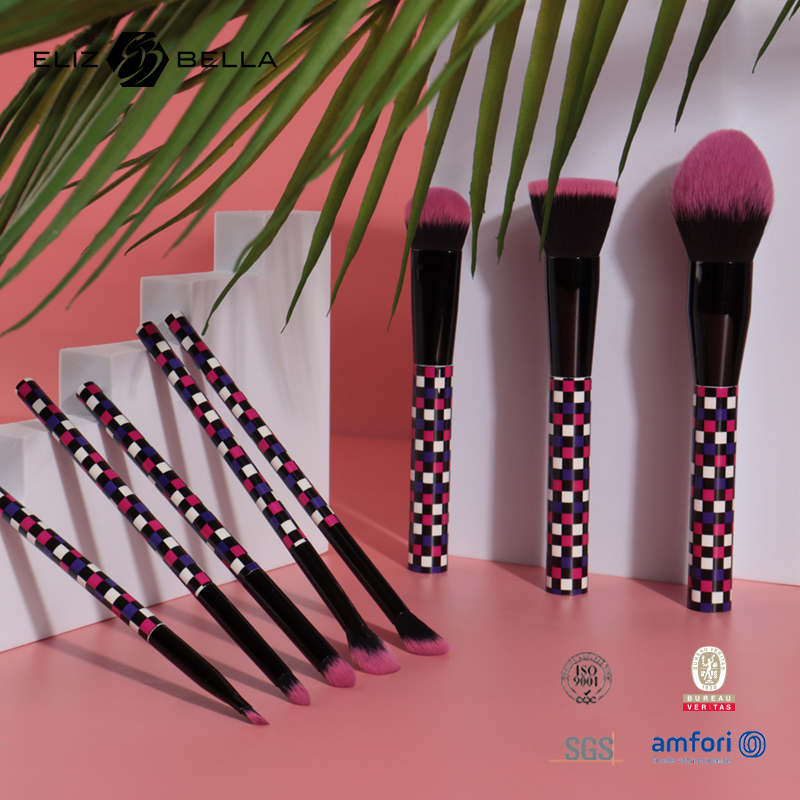 Premium Synthetic Bristles Brushes ,Aluminium Ferrule And Plastic Handles,Custom Finish