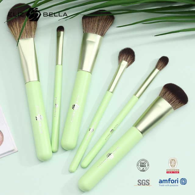 Professional-Grade Synthetic Fiber Brush – Durable Aluminum Ferrule & Wooden Handle – OEM Ready