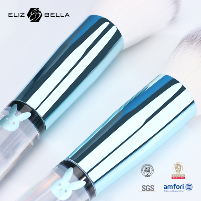 Premium Packaging Included: Fully Custom Synthetic Brushes with Aluminum Ferrule & Plastic Handle