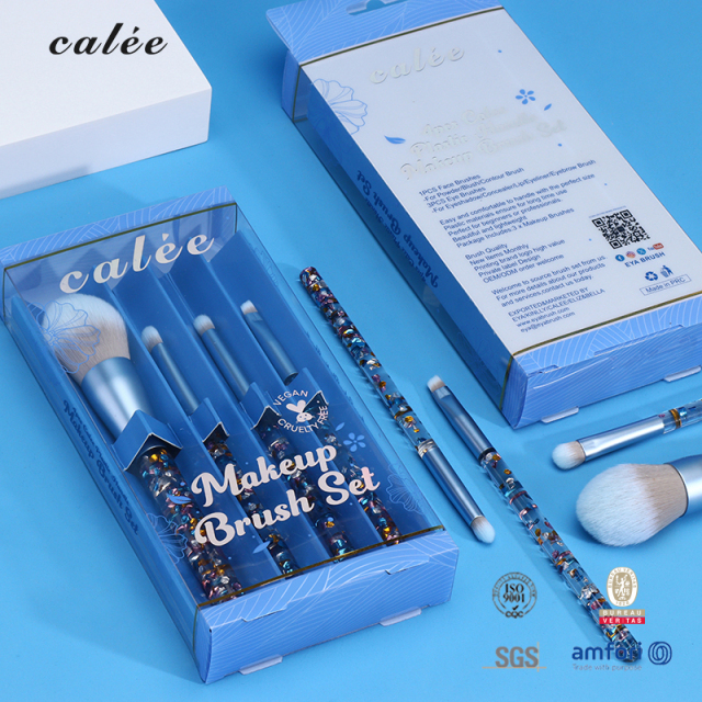 Luxury Paper Box Design + Custom Synthetic Brushes – Aluminum Ferrule, Plastic Handle