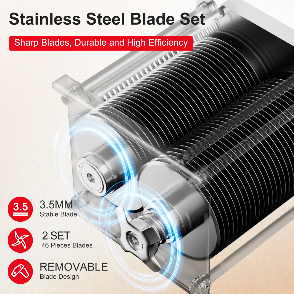 Meat Cutter Machine, 950W Electric Slicer Cutting Machine with 450LBS/H Slicing Output, 3.5mm Commercial Meat Slicer with Removable Blade for Boneless Pork Chicken Fish Soft Vegetables