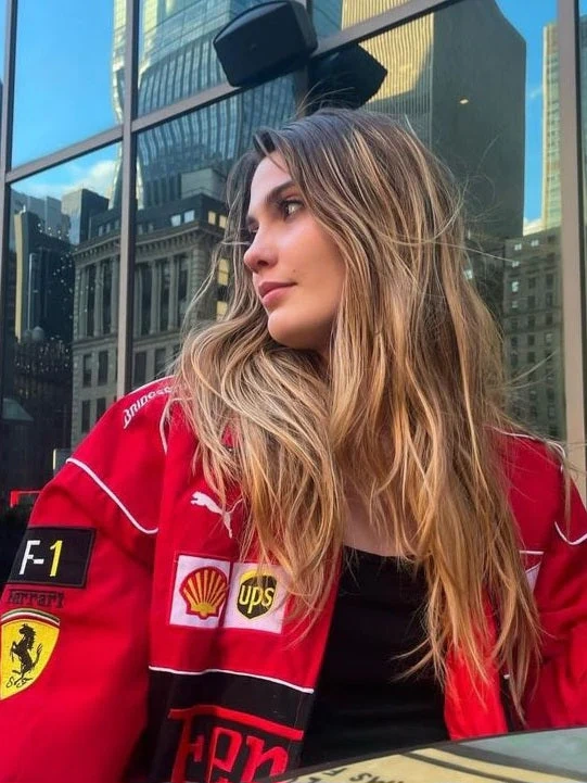 White Ferrari F1 Racing Jacket