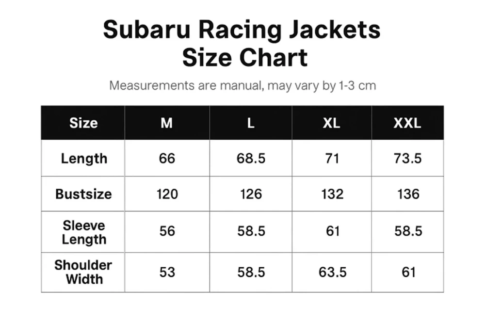 Subaru F1 Racing Jacket