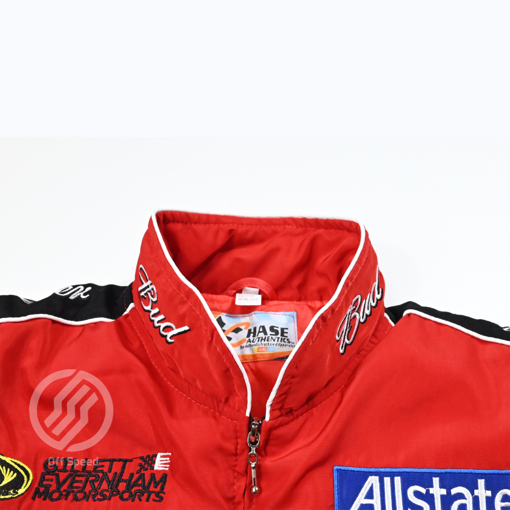 F1 Budweiser Embroidered Vintage Racing Jacket Red