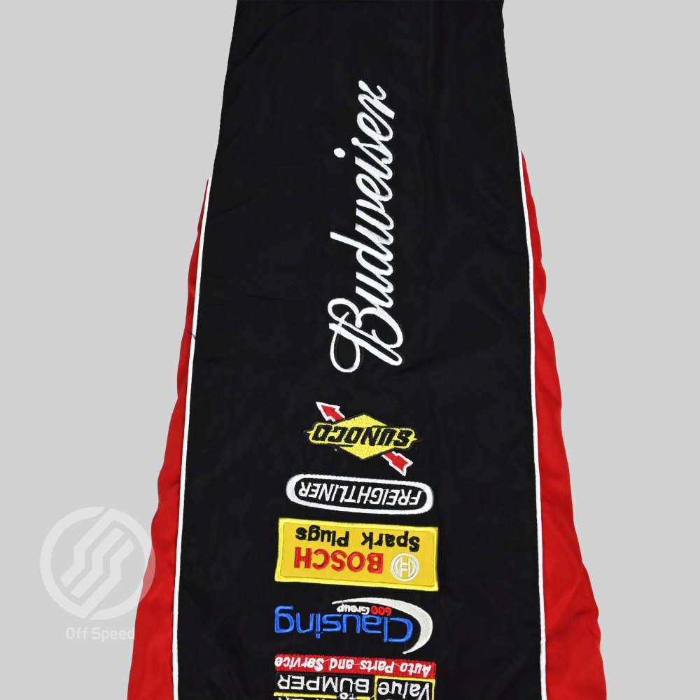F1 Budweiser Embroidered Vintage Racing Jacket Black