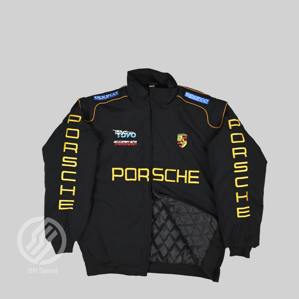 F1 Porche Embroidered Vintage Racing Jacket