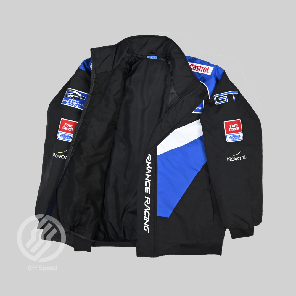 Ford GT Embroidered Vintage Racing Jacket Black