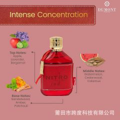 Cross-border hot Dumont NITRO RED 100ml red long-lasting Dubai Arabian Middle East perfume T