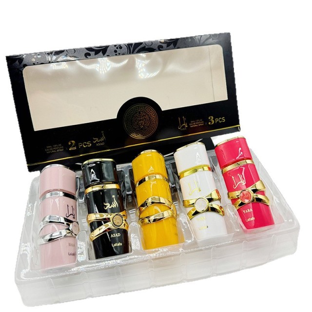Cross-border hot-selling Yara men's and women's perfume 30ml*5 gift box long-lasting fragrance Middle East Dubai perfume spot