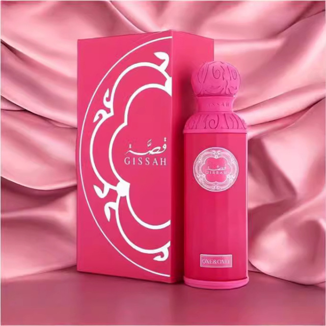 Cross-border hot selling GISSAH pink 200ml Middle Eastern Arabian perfume Dubai neutral perfume foreign trade wholesale