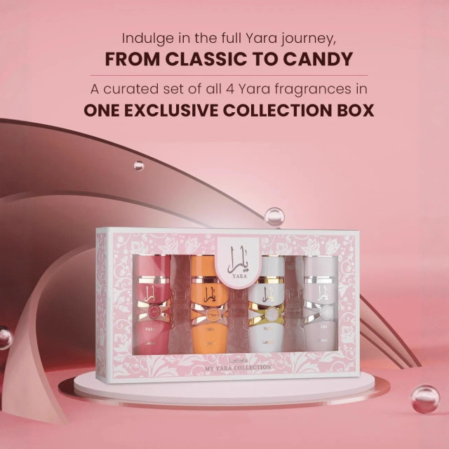 Cross-border hot-selling LATTAFA YARA Middle East Arabian Ratfa pink manufacturer long-lasting women's perfume set