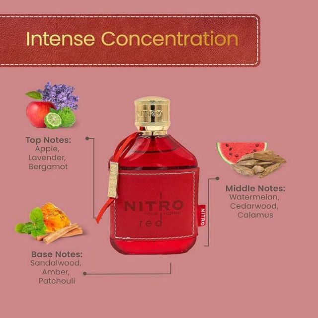 TK Cross-border Popular Men's Long-lasting Perfume Dumont NITRO RED - 3.4oz - Eau De Parf