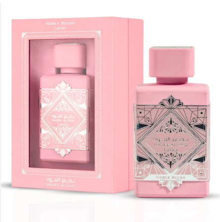 Lattafa Bade'e Al Oud Noble Blush Middle Eastern Arabian Perfume Long-lasting