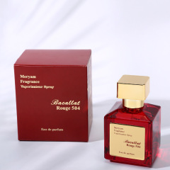 Cross-border Douyin hot-selling rose red Baccarat perfume ebony agarwood light fragrance long-lasting fragrance 70ml perfume wholesale