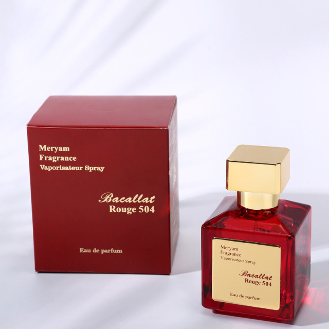 Cross-border Douyin hot-selling rose red Baccarat perfume ebony agarwood light fragrance long-lasting fragrance 70ml perfume wholesale