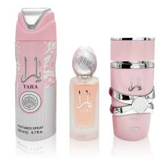 High quality Arabic Middle Eastern perfume lattafa yara candy three-piece gift box set women's perfume