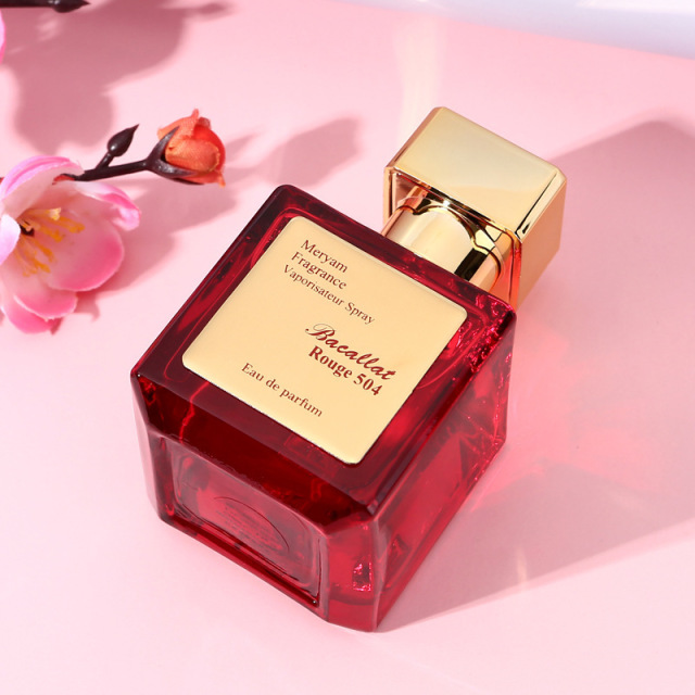 Cross-border Douyin hot-selling rose red Baccarat perfume ebony agarwood light fragrance long-lasting fragrance 70ml perfume wholesale