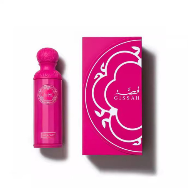 Cross-border hot selling GISSAH pink 200ml Middle Eastern Arabian perfume Dubai neutral perfume foreign trade wholesale