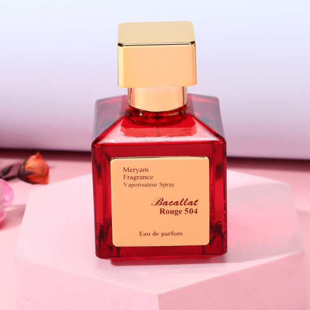 Cross-border Douyin hot-selling rose red Baccarat perfume ebony agarwood light fragrance long-lasting fragrance 70ml perfume wholesale