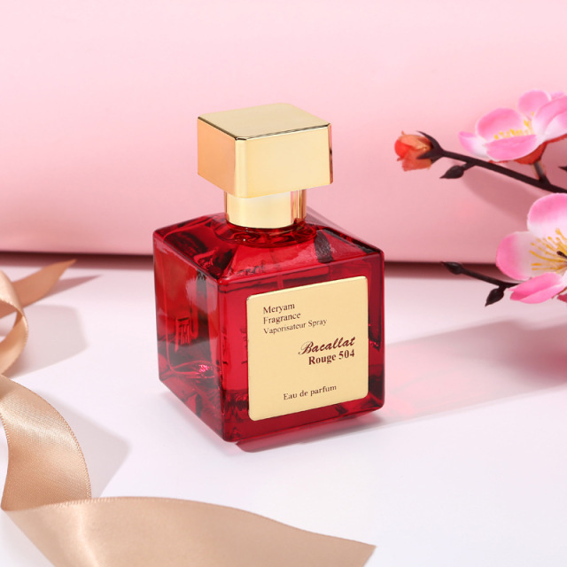 Cross-border Douyin hot-selling rose red Baccarat perfume ebony agarwood light fragrance long-lasting fragrance 70ml perfume wholesale