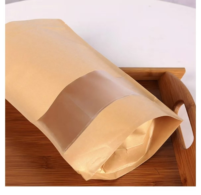 Stand-Up Reusable Sealable Zipper Food Storage Bags with Matte Windows for Product Packaging (Customization available)