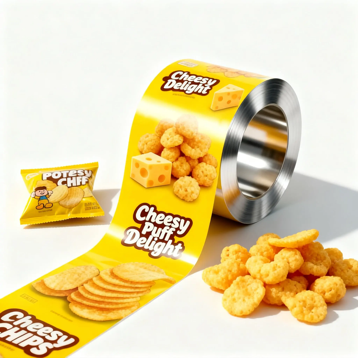 Custom Printed Colorful Food Packaging Film Bags for Coffee, Chocolate Bar and Candy Bar Wrapping Films (Customization available)