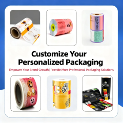Custom Printed Colorful Food Packaging Film Bags for Coffee, Chocolate Bar and Candy Bar Wrapping Films (Customization available)