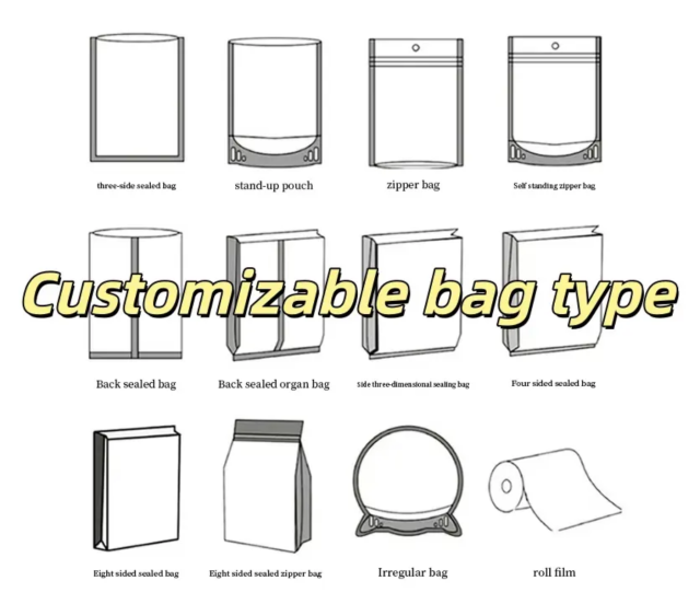 Custom Printed Colorful Food Packaging Film Bags for Coffee, Chocolate Bar and Candy Bar Wrapping Films (Customization available)