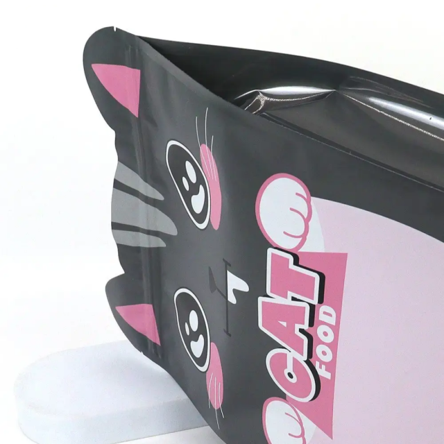 Custom Flexible Food-Grade Foil Plastic Bags, Stand-Up Zipper Pouch, Moisture-Proof for Pet Food Storage