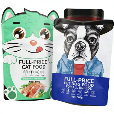 Custom Printed Pet Food Bag Aluminum Foil Stand Up Pouch for Dog Cat Food Packaging