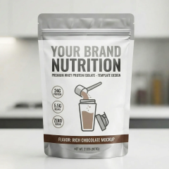 Custom Kraft Paper Bags | Private Label Kraft Paper Packaging | Moisture-Proof Reusable Kraft Paper Stand-Up Pouches