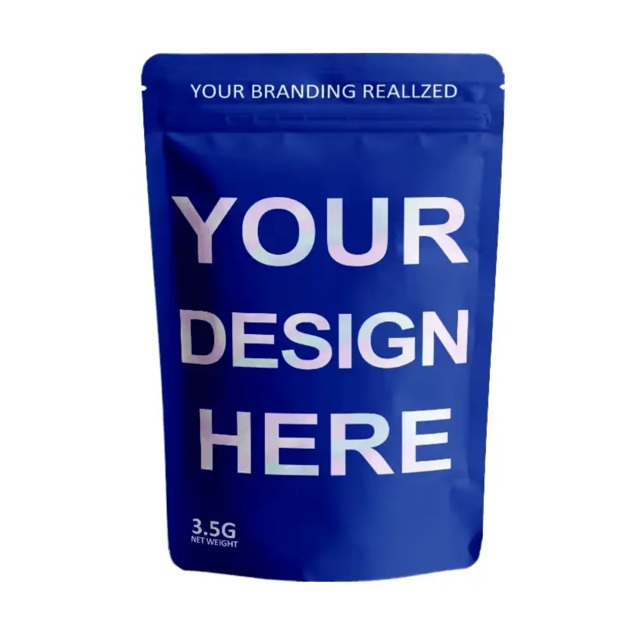 Factory Custom Aluminum Foil Zipper Lock Plastic Food Bags | Custom Logo Food Grade Stand-Up Pouches | Polyester Film Bags