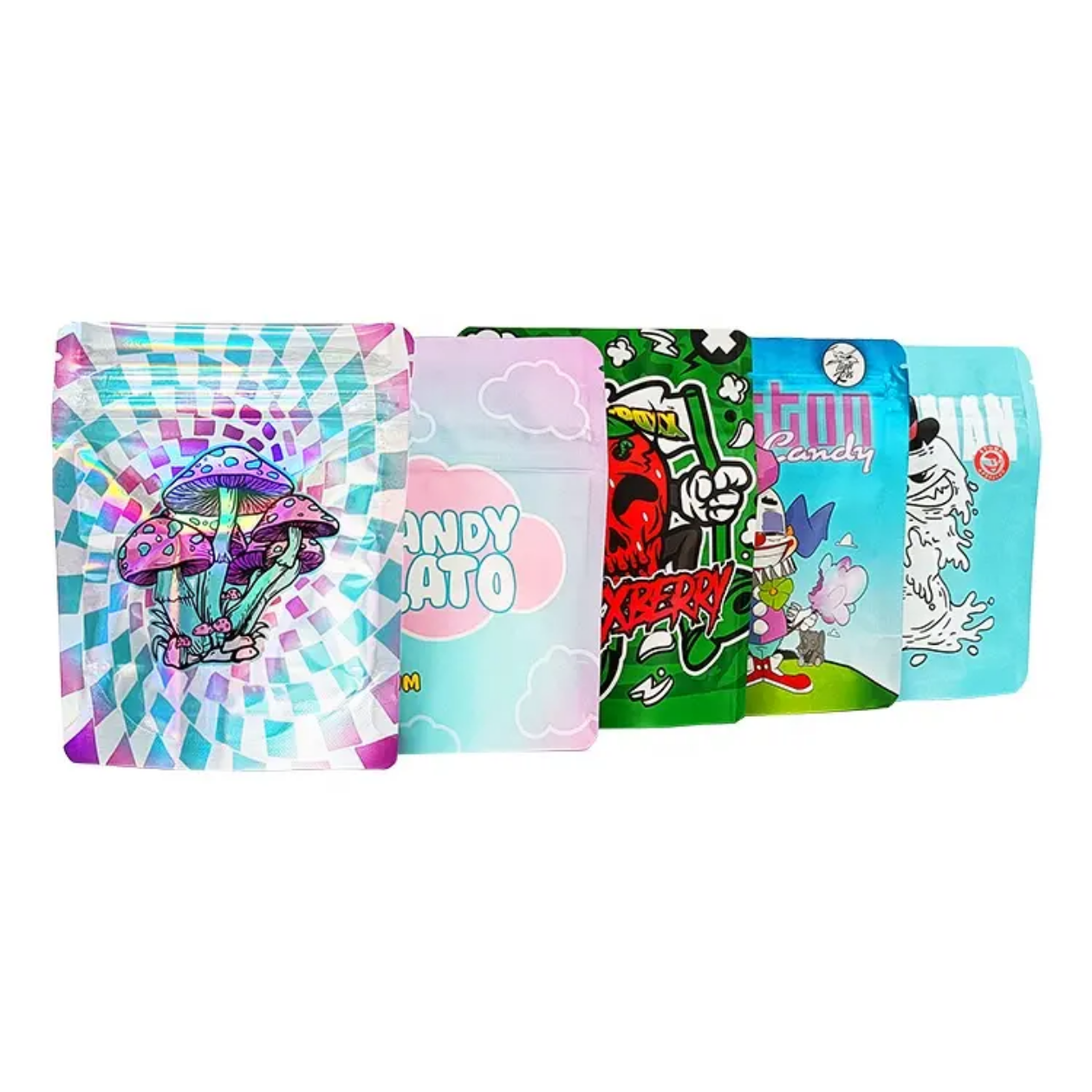 Factory Custom Aluminum Foil Zipper Lock Plastic Food Bags | Custom Logo Food Grade Stand-Up Pouches | Polyester Film Bags