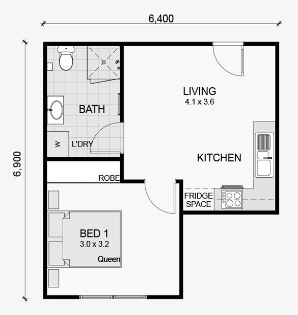 One Bedroom Granny Flat