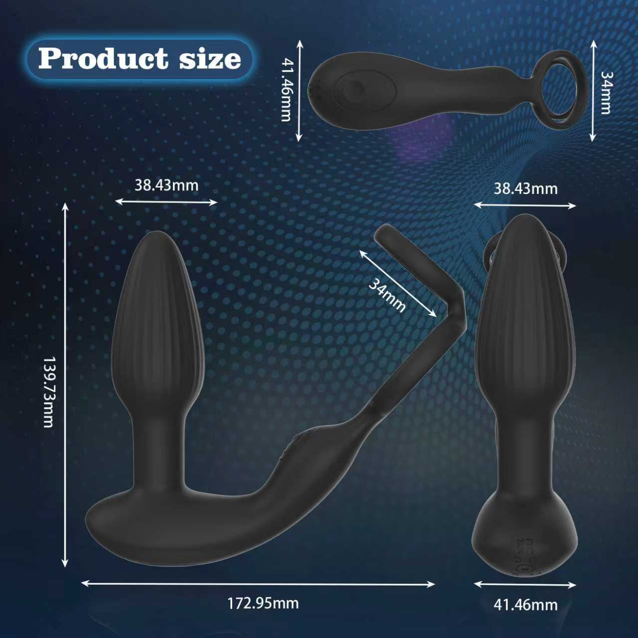 Compact view of the rotating massager