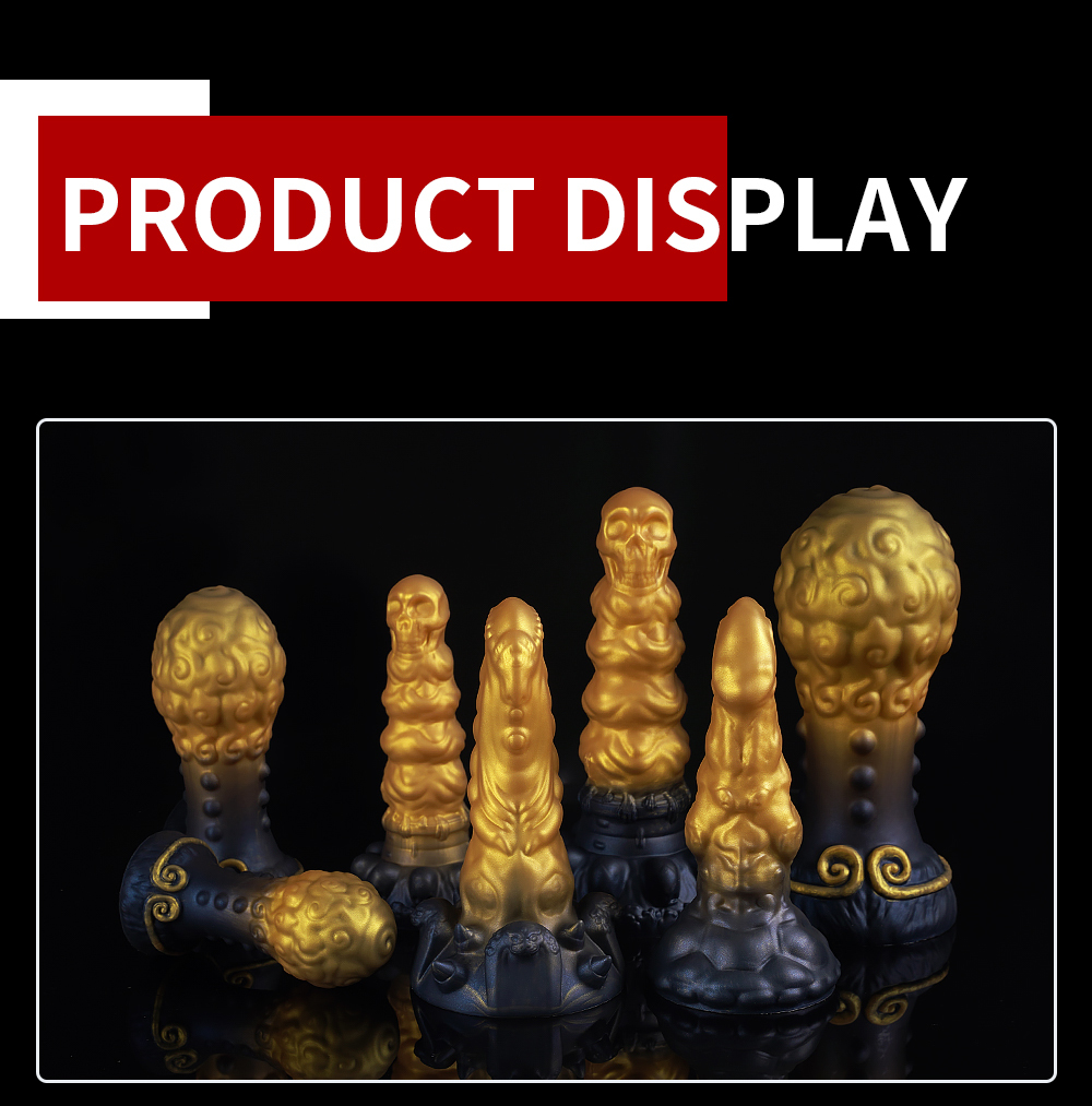Universal for both men and women Liquid silicone Colorful Luminous Series Black Gilding Series