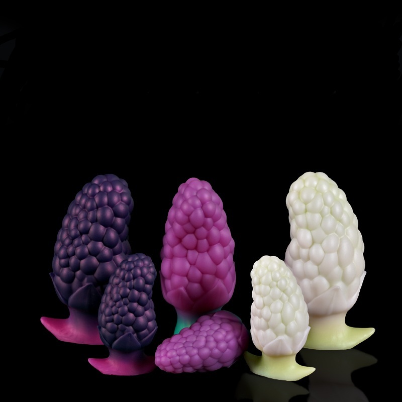 Universal for both men and women Liquid silicone Colorful Luminous Series Mulberry fruit