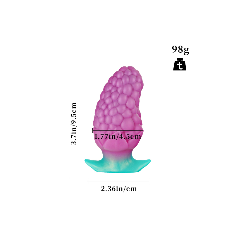 Universal for both men and women Liquid silicone Colorful Luminous Series Mulberry fruit
