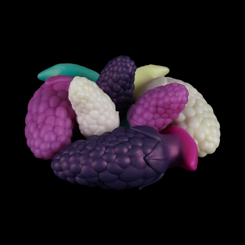 Universal for both men and women Liquid silicone Colorful Luminous Series Mulberry fruit