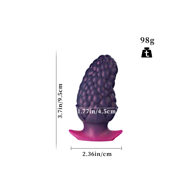 Universal for both men and women Liquid silicone Colorful Luminous Series Mulberry fruit