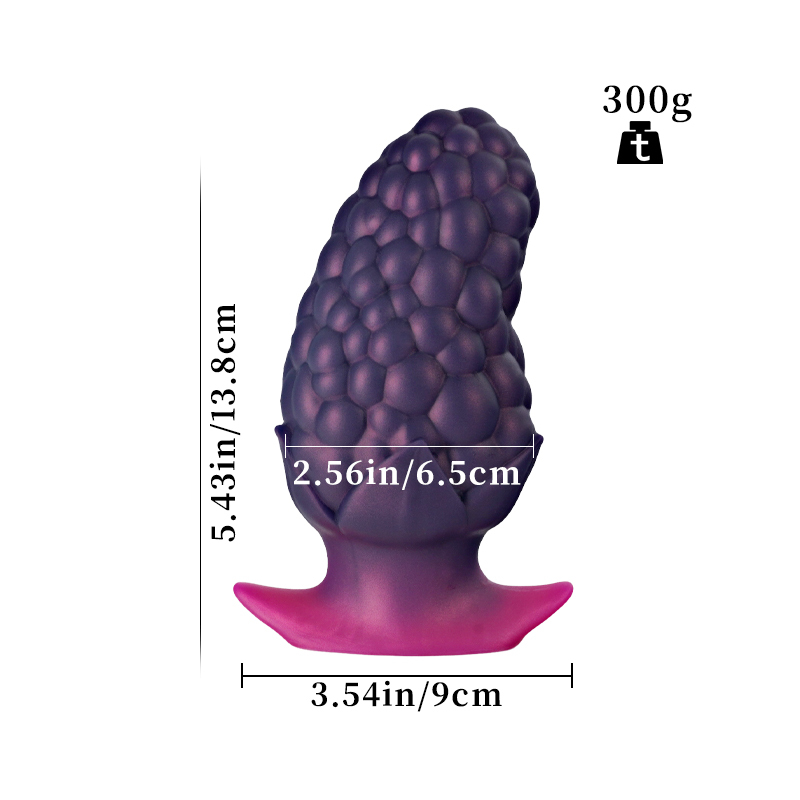 Universal for both men and women Liquid silicone Colorful Luminous Series Mulberry fruit