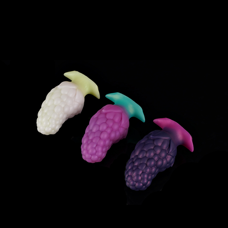 Universal for both men and women Liquid silicone Colorful Luminous Series Mulberry fruit