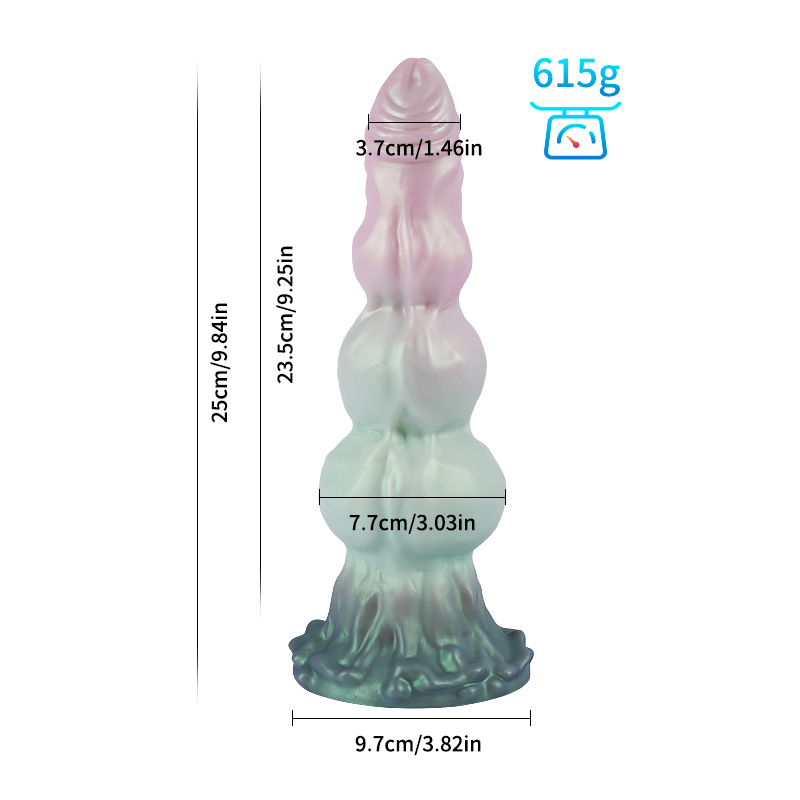 Universal for both men and women Liquid silicone Colorful Luminous Series Dog