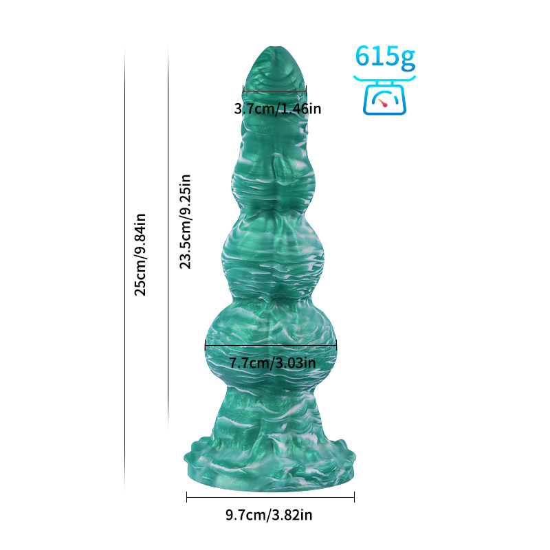 Universal for both men and women Liquid silicone Colorful Luminous Series Dog