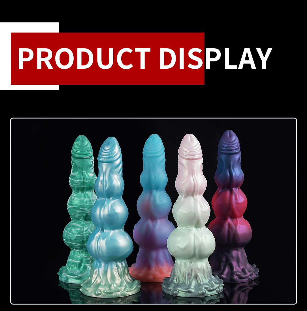 Universal for both men and women Liquid silicone Colorful Luminous Series Dog
