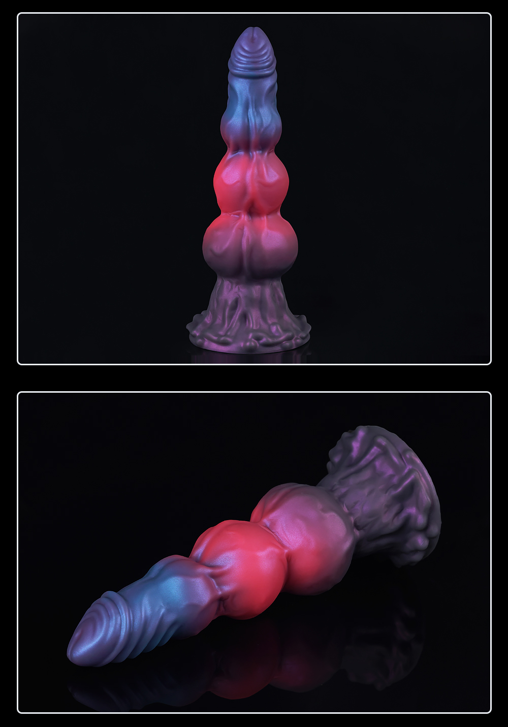Universal for both men and women Liquid silicone Colorful Luminous Series Dog