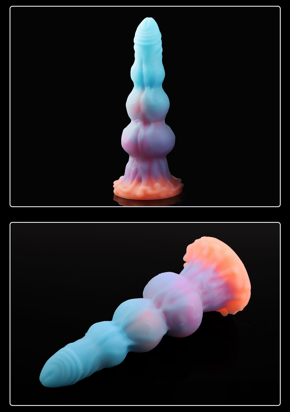 Universal for both men and women Liquid silicone Colorful Luminous Series Dog