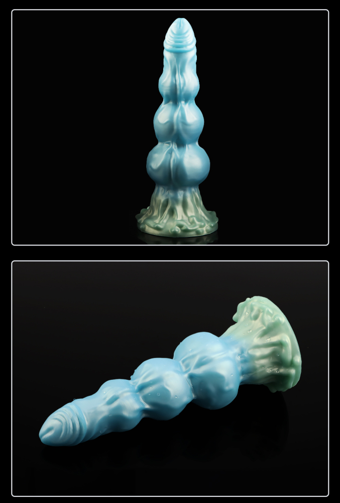 Universal for both men and women Liquid silicone Colorful Luminous Series Dog