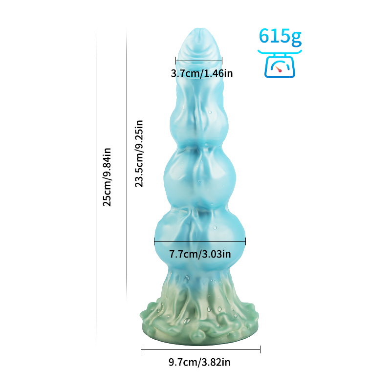 Universal for both men and women Liquid silicone Colorful Luminous Series Dog